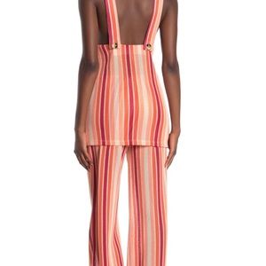 NWOT Free People Bridget Striped Vest & Pants Set